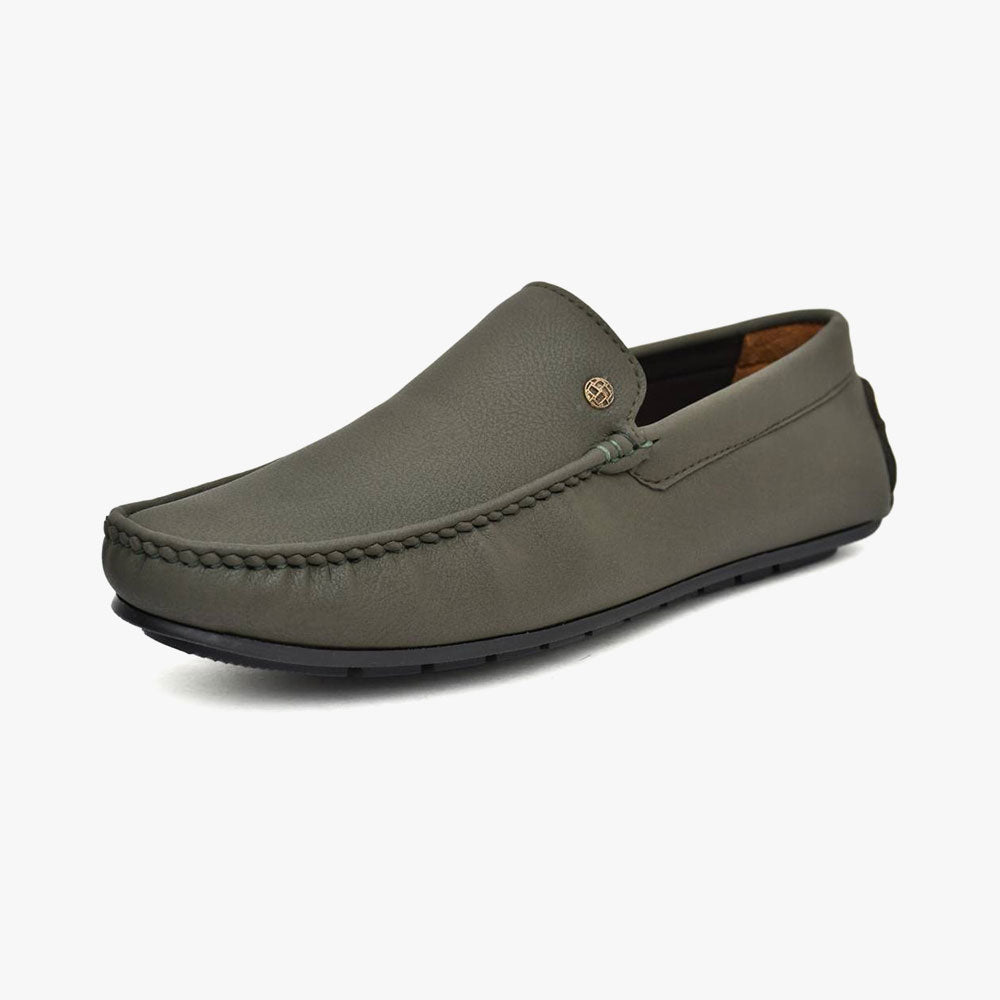 Latest Centrino Brown Loafer Shoe for Mens Green Allen Solly