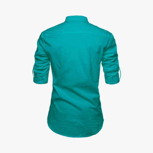 Men Solid Pure Cotton Straight Kurta For Men PUMA