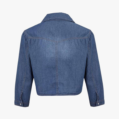 Denim Jean Top Jacket Sleeve Crop Women Extra Large PUMA