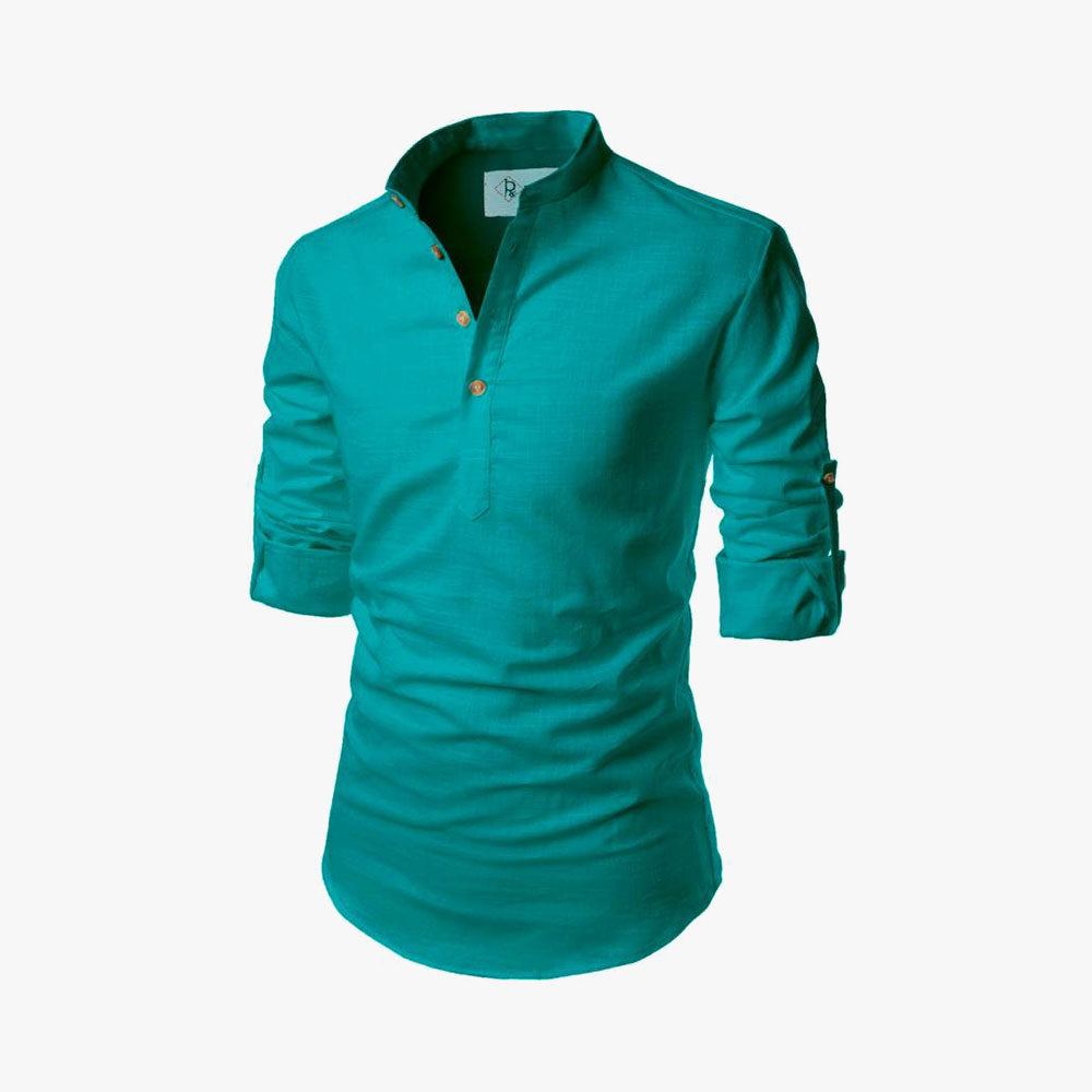 Men Solid Pure Cotton Straight Kurta For Men PUMA