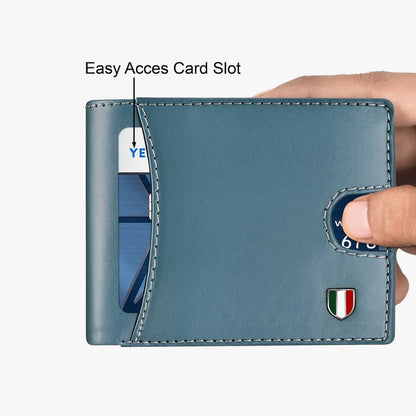 Faux Leather Casual Blue Wallet For Men PUMA