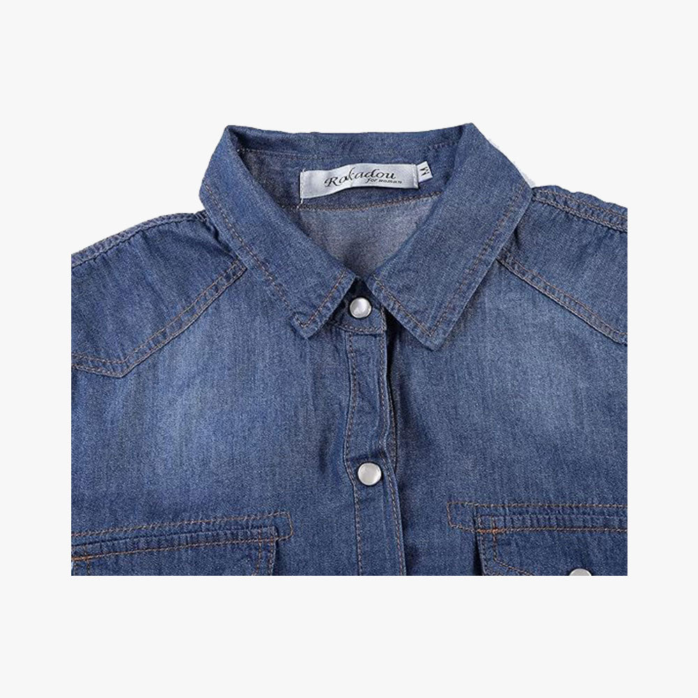 Denim Jean Top Jacket Sleeve Crop Women PUMA