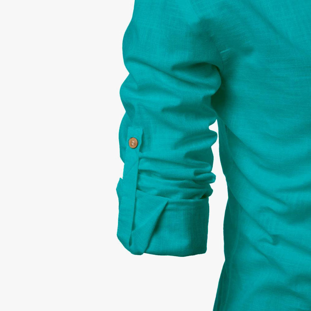 Men Solid Pure Cotton Straight Kurta For Men PUMA