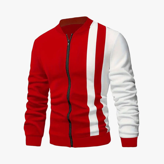 Men's Color Casual Baseball Collar Zipper Jacket Allen Solly