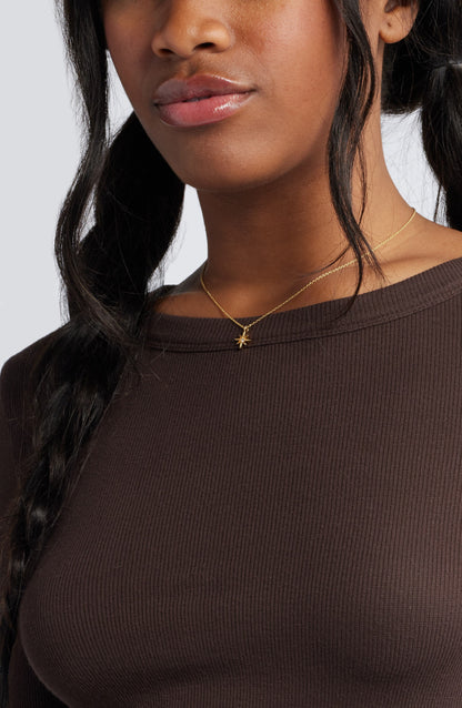 Ribbed Long Sleeve T-Shirt Call Me Petty