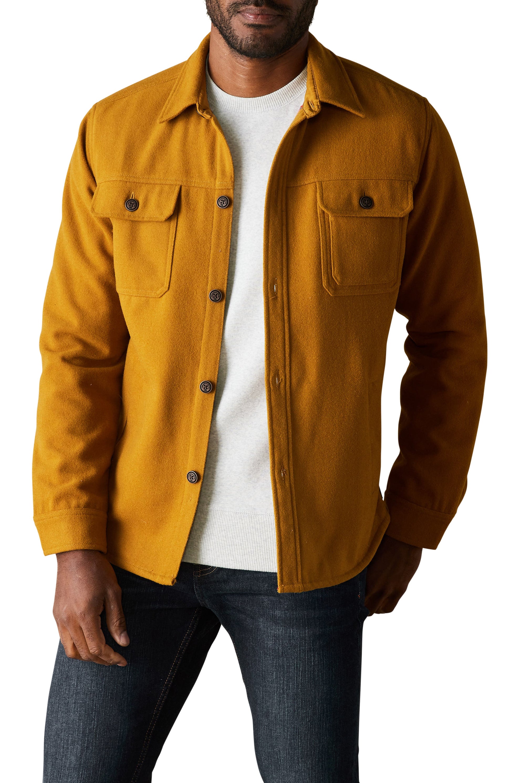 Brightside Flannel Lined Workwear Jacket Yellow Call Me Petty
