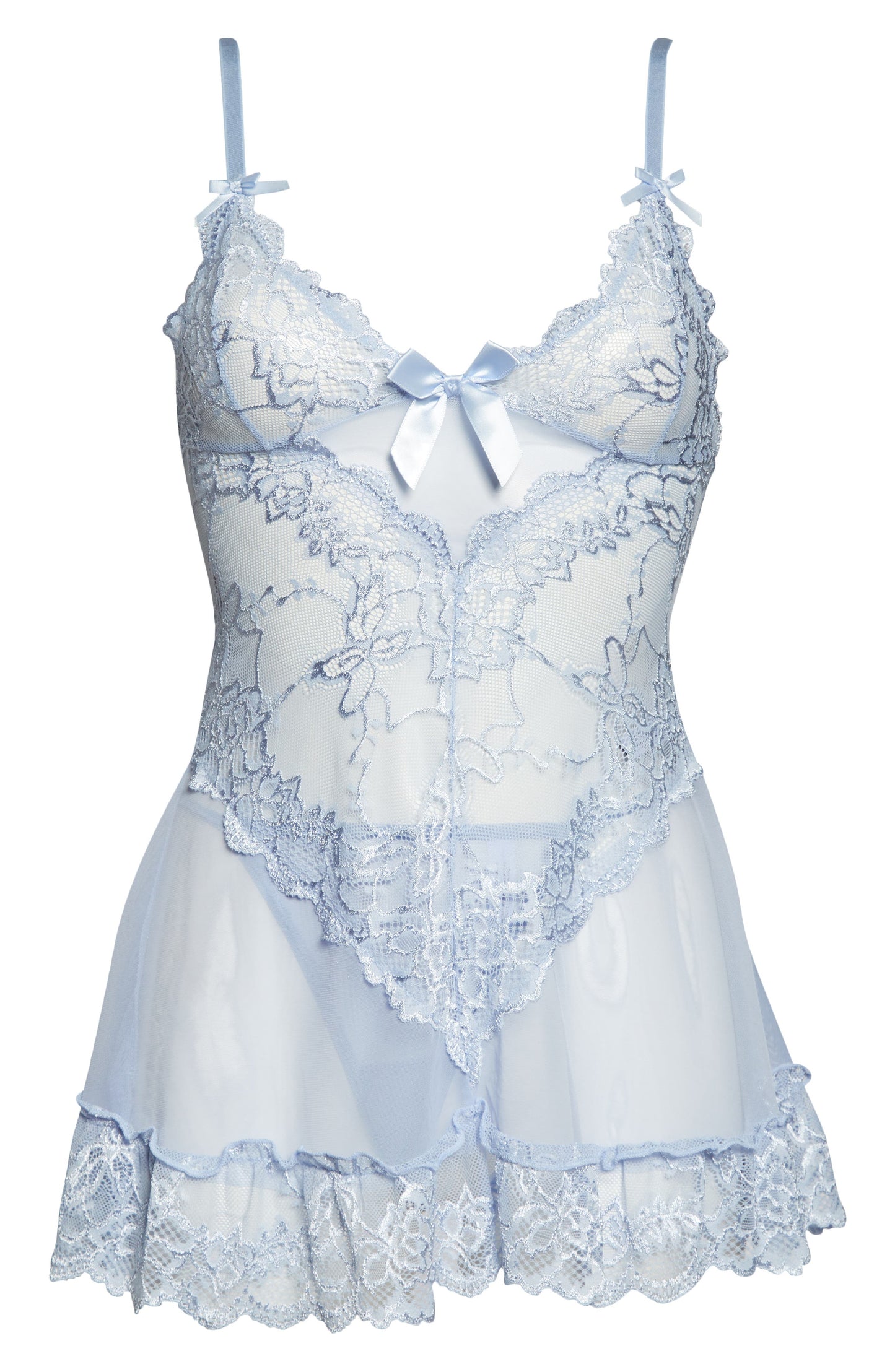 Valentine Soft Cup Babydoll Chemise & G-String Thong Call Me Petty