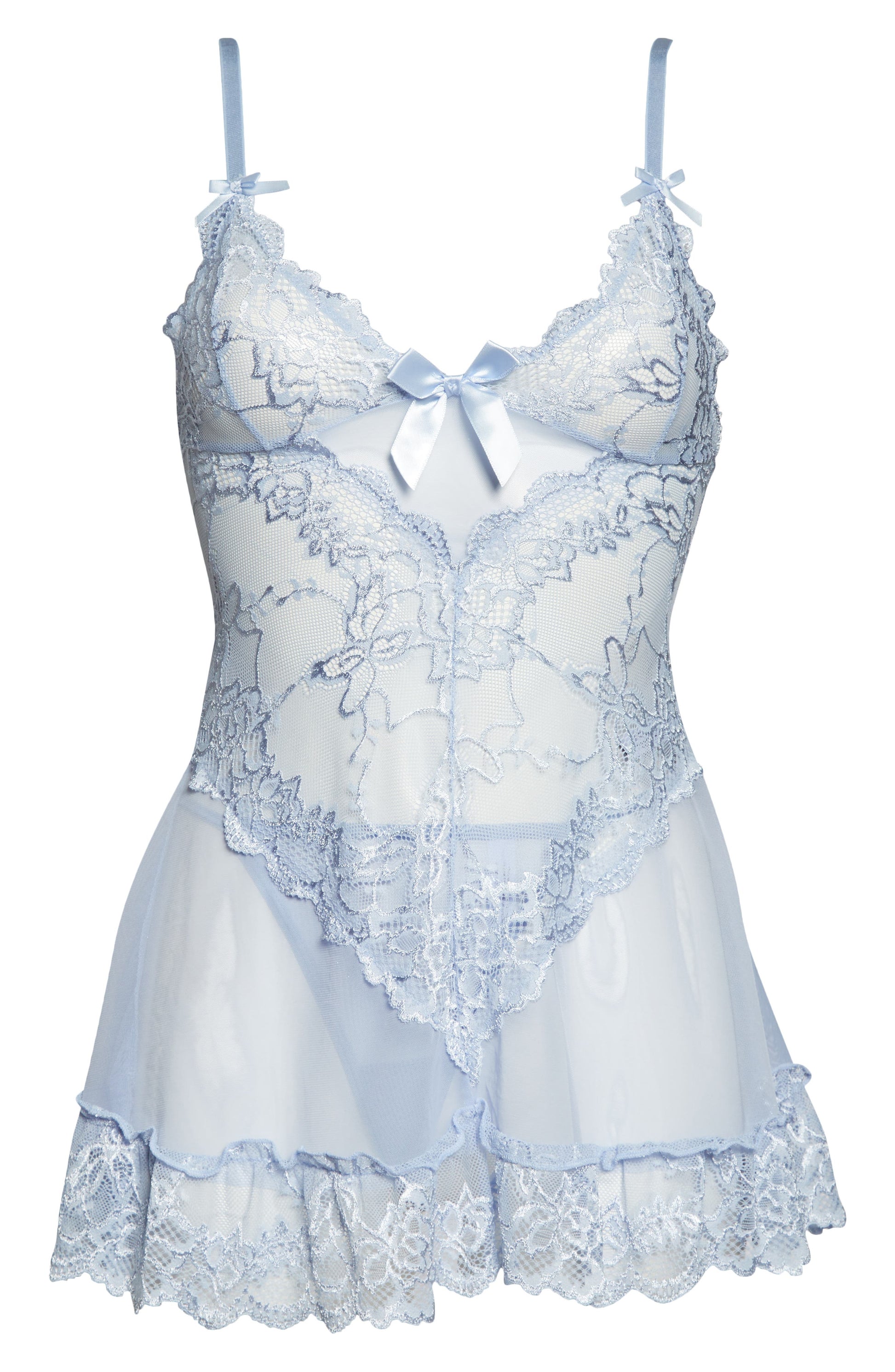 Valentine Soft Cup Babydoll Chemise & G-String Thong Call Me Petty