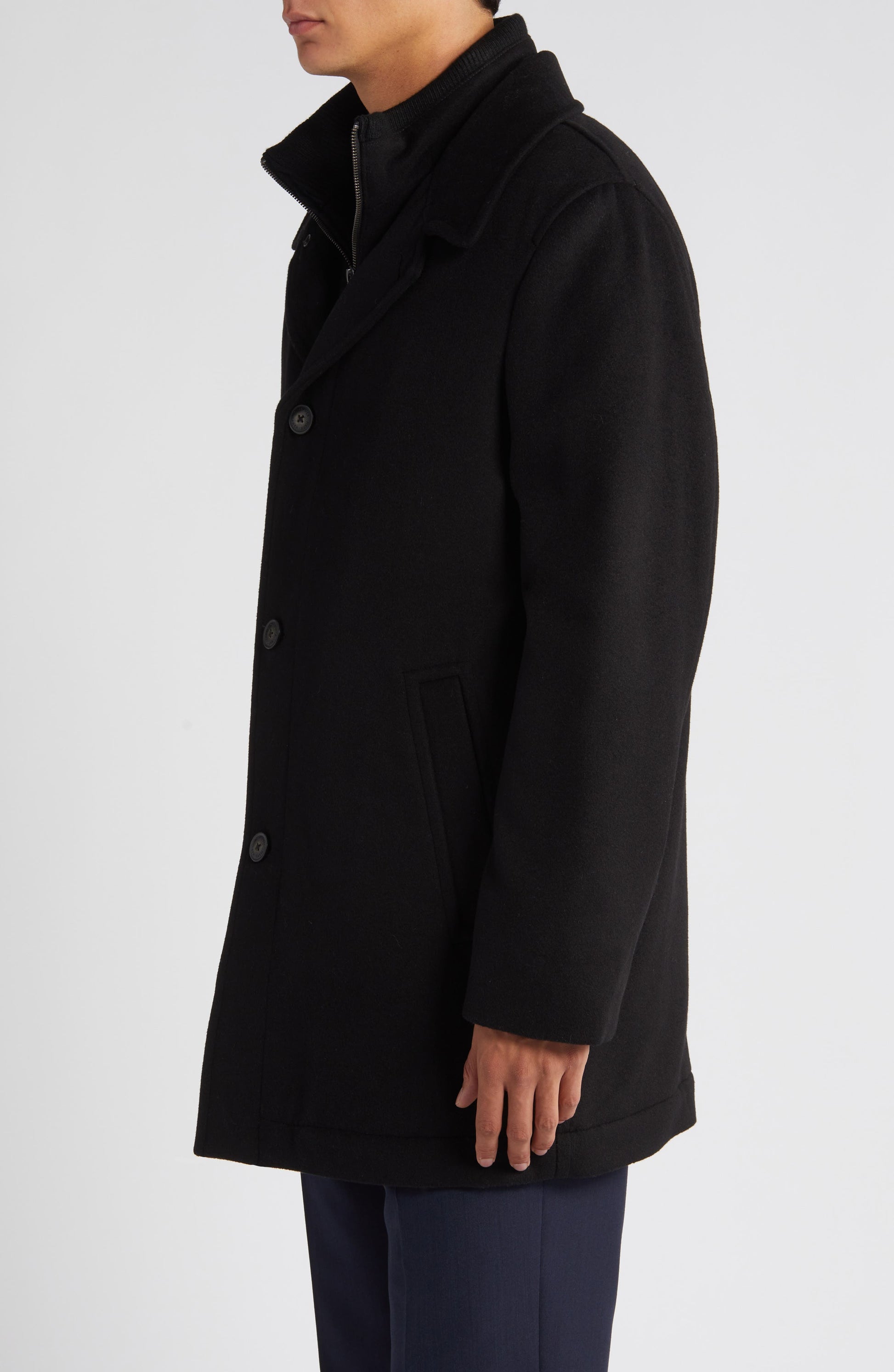 MacBeth Wool Blend Coat with Bib Call Me Petty