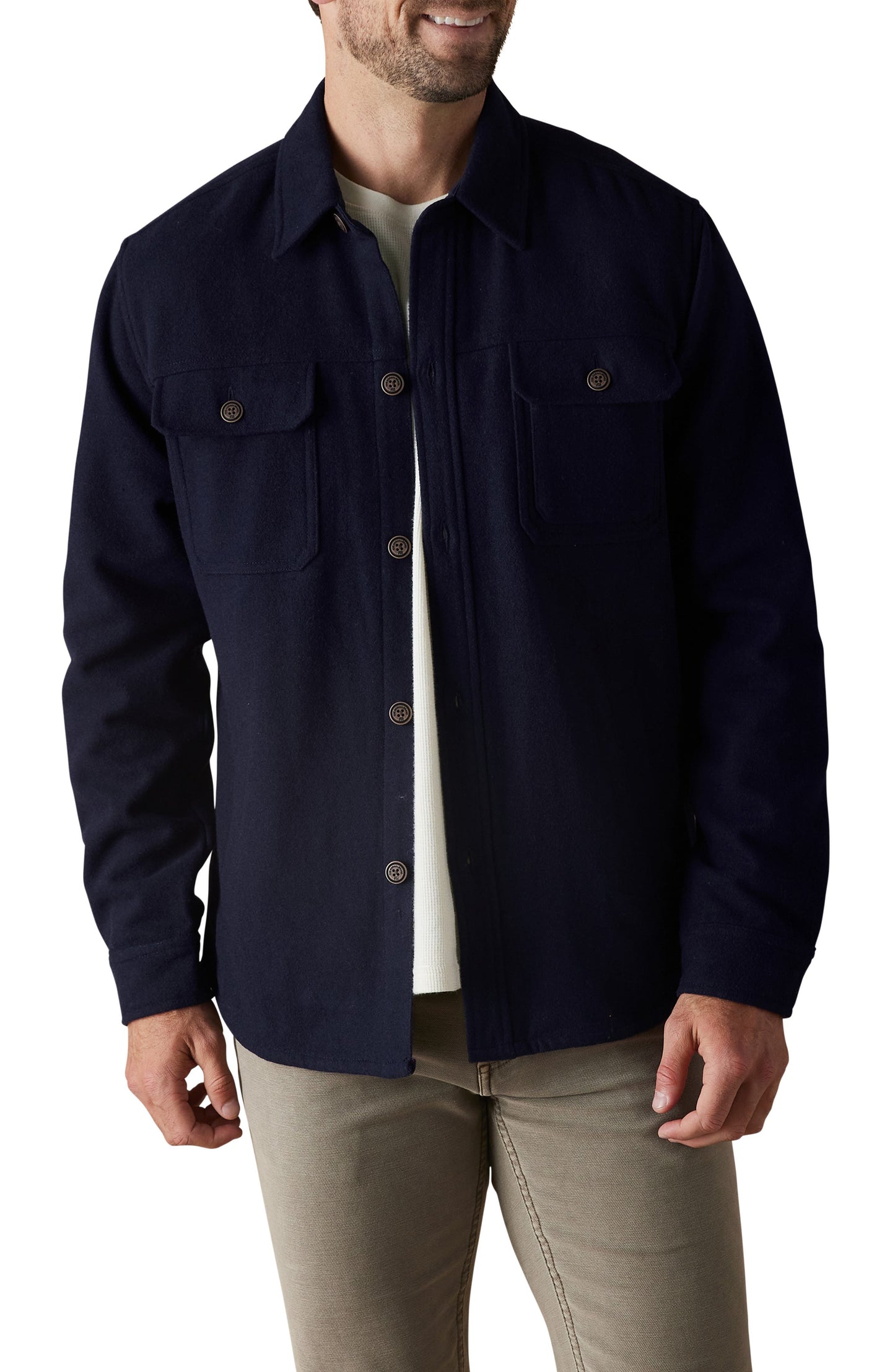 Brightside Flannel Lined Workwear Jacket Navy Call Me Petty