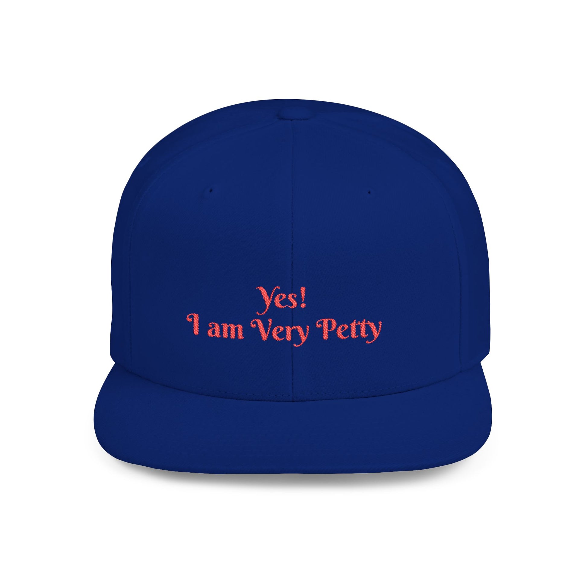 Petty Flat Bill Snapback Cap One size Royal Printify