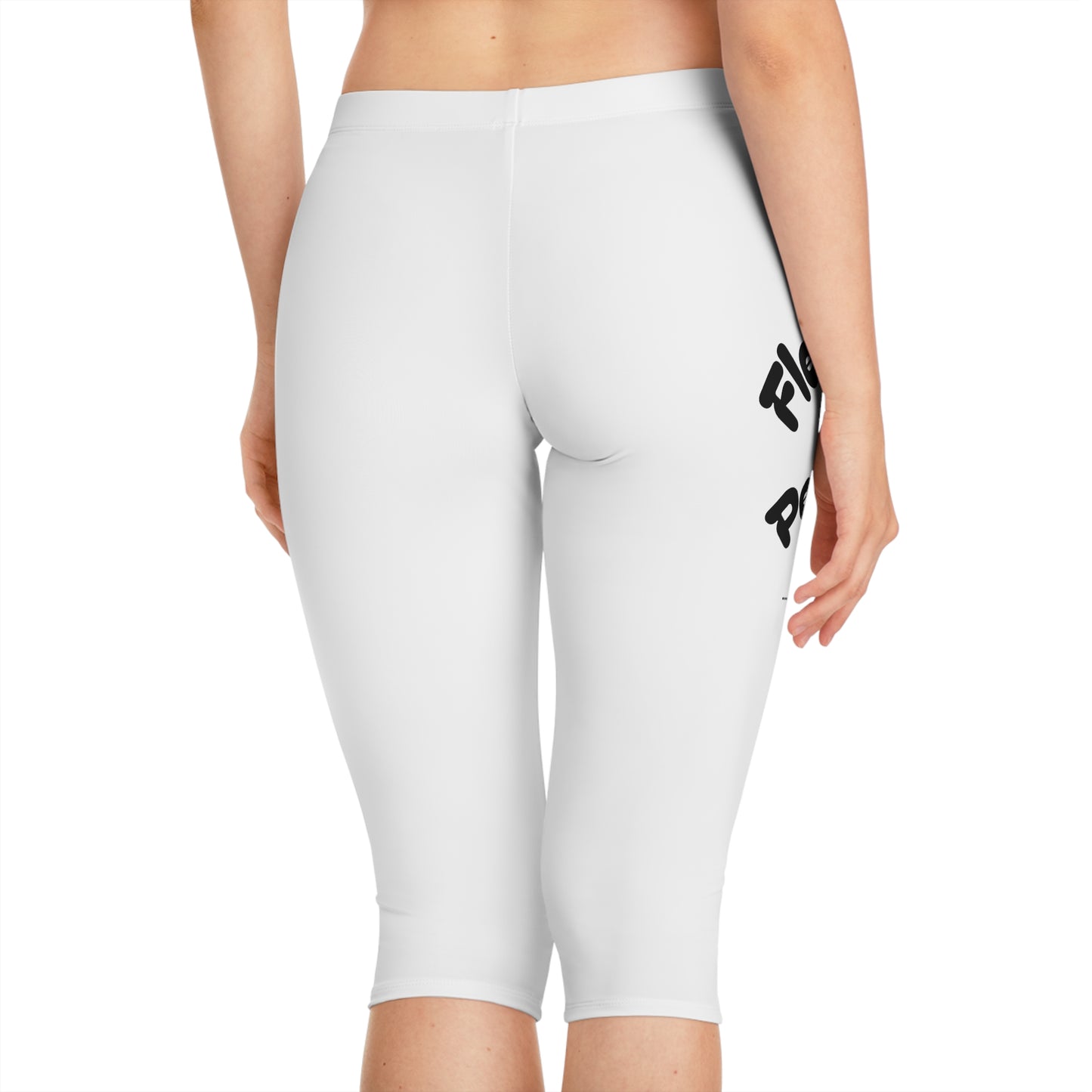 Flexin’ My Pettiness Capri Leggings Printify