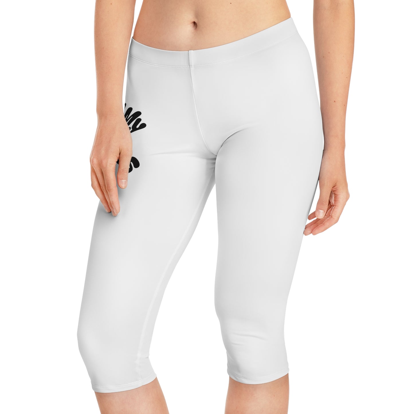 Flexin’ My Pettiness Capri Leggings Printify