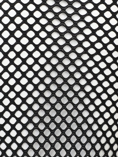 Fishnet Plunging Neck High Cut Bodysuit Call Me Petty