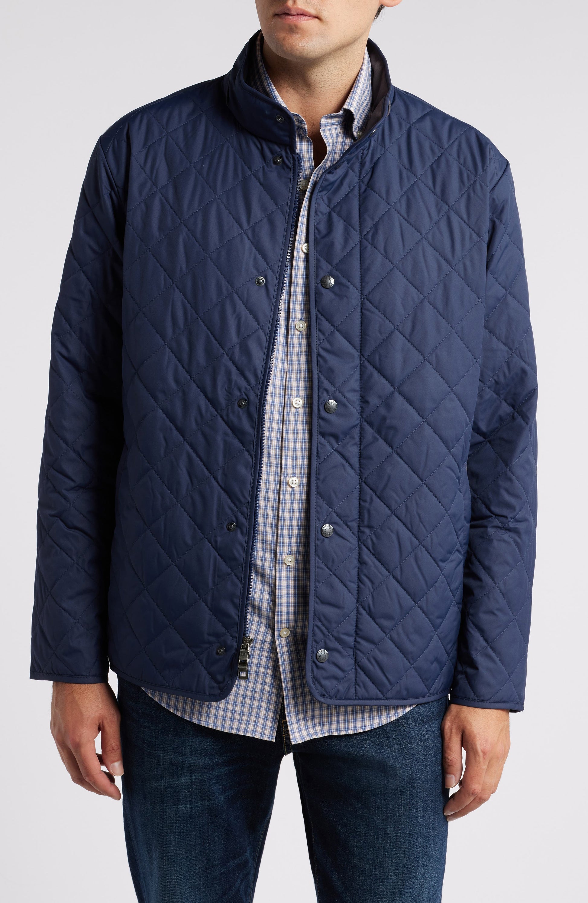 Suffolk Water Resistant Quilted Jacket Navy Call Me Petty