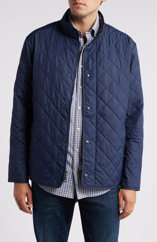 Suffolk Water Resistant Quilted Jacket Navy Call Me Petty