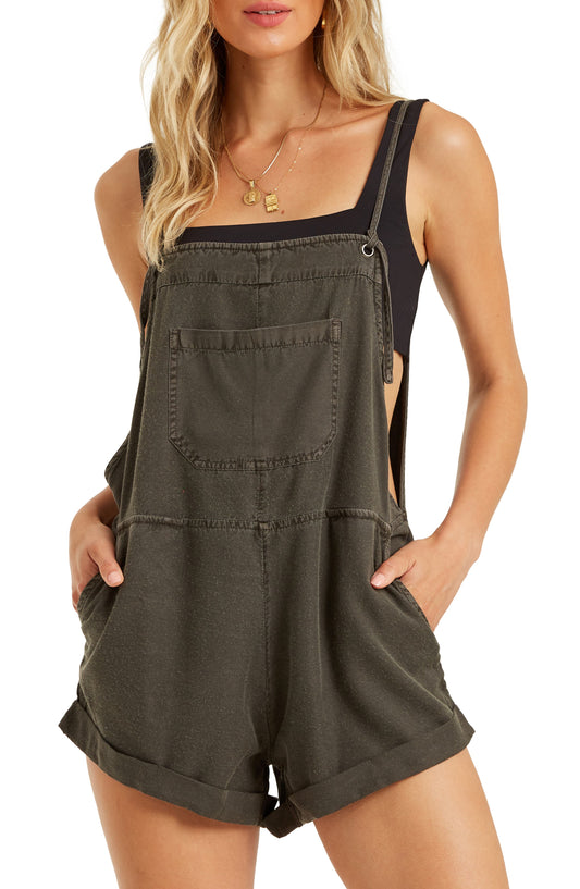 Wild Pursuit Short Overalls Off Black Call Me Petty