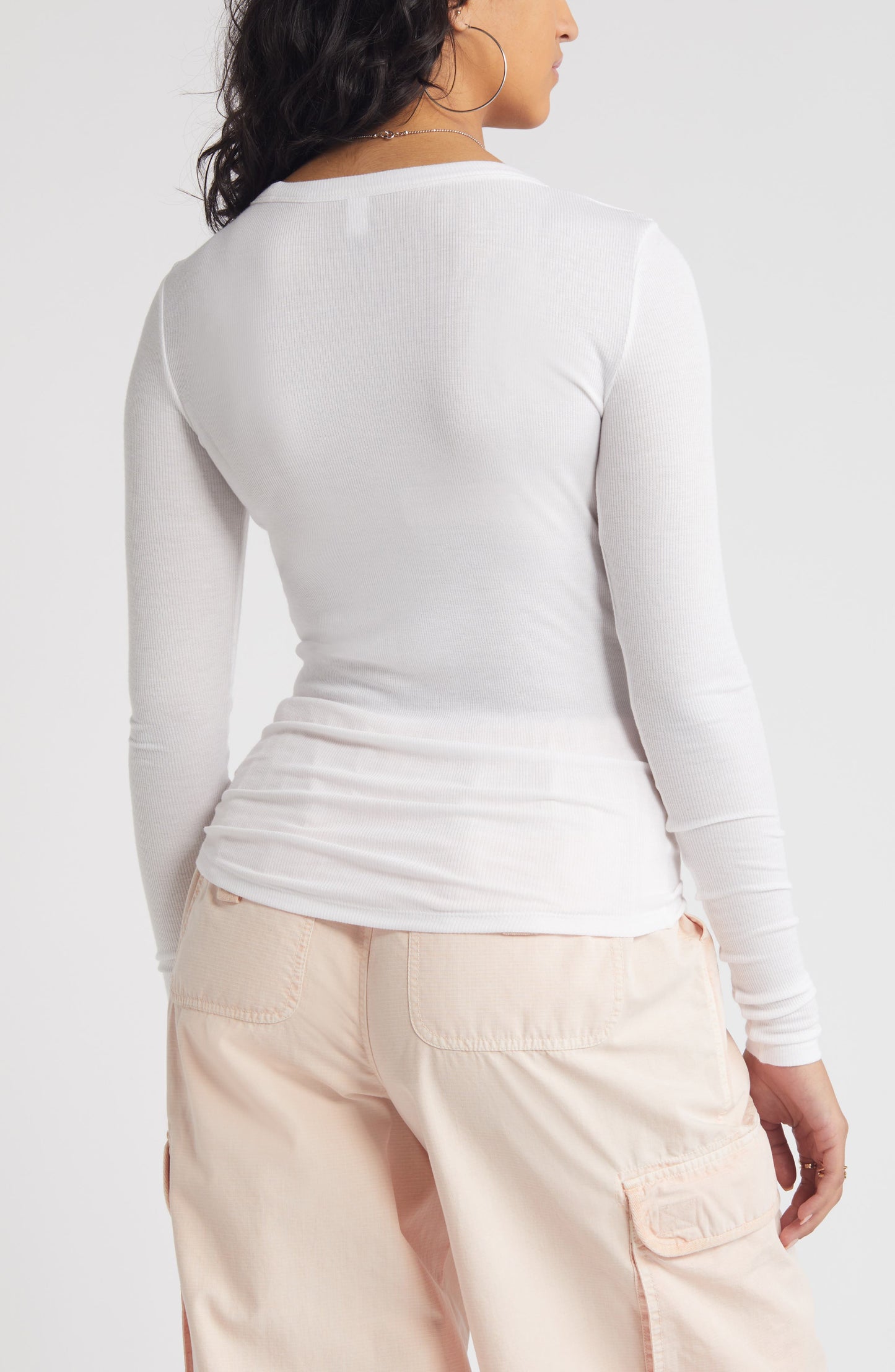 Ribbed Long Sleeve T-Shirt Call Me Petty