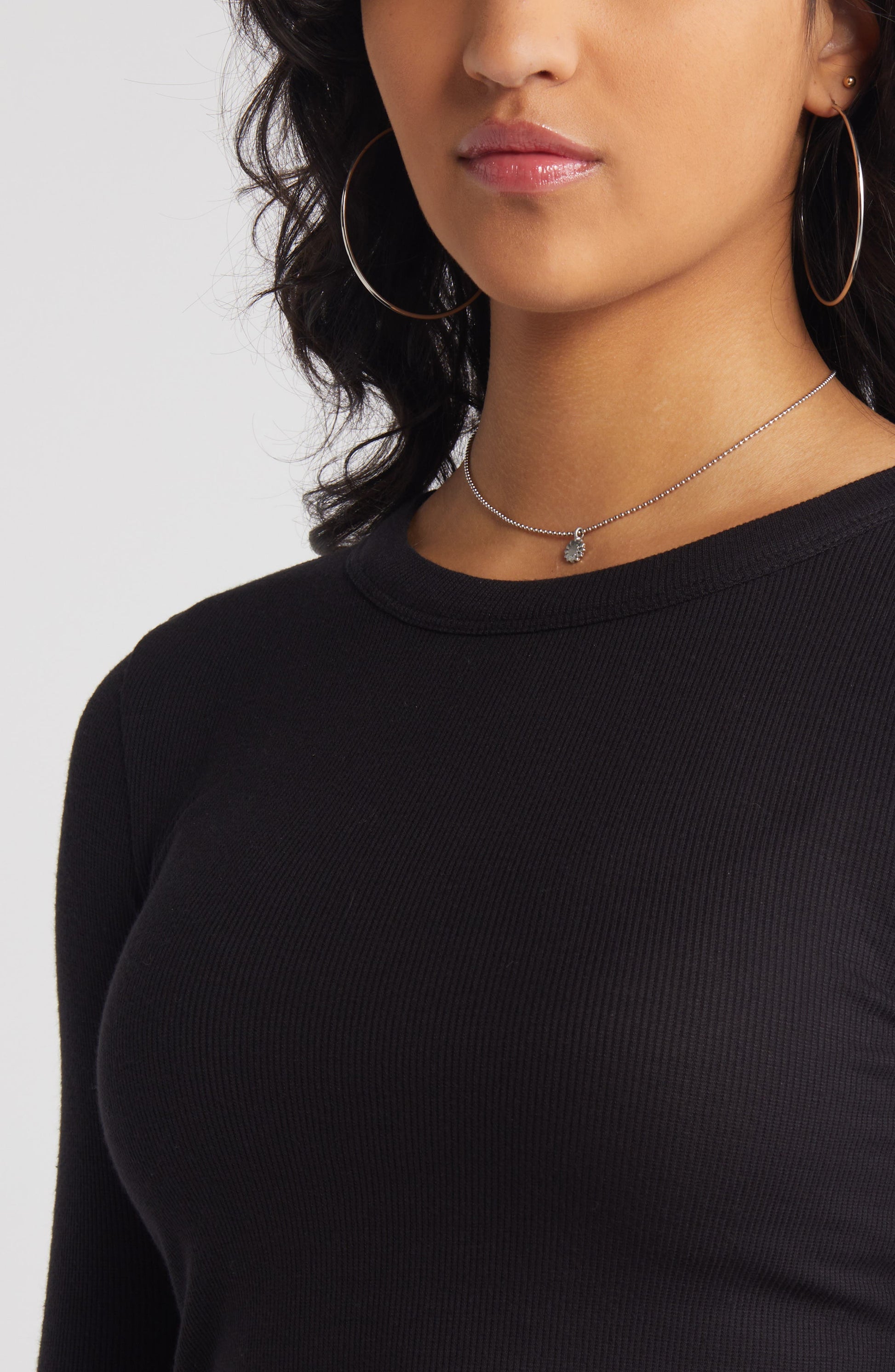Ribbed Long Sleeve T-Shirt Call Me Petty