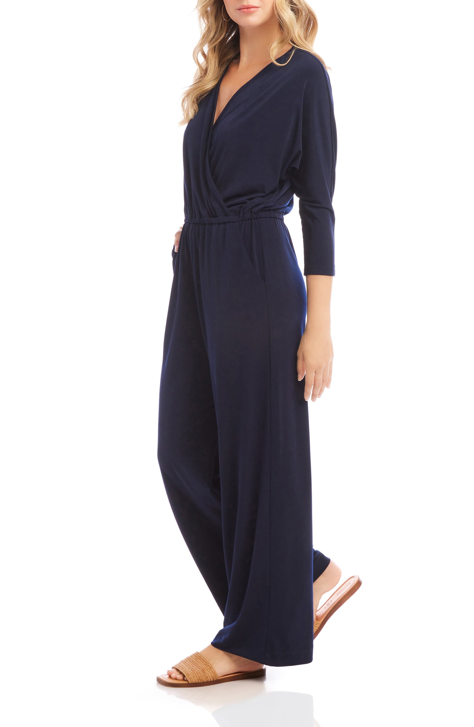 Travel Wide Leg Jersey Jumpsuit Call Me Petty