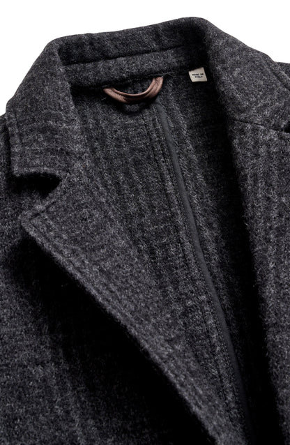 Subtle Plaid Boiled Wool Coat Call Me Petty