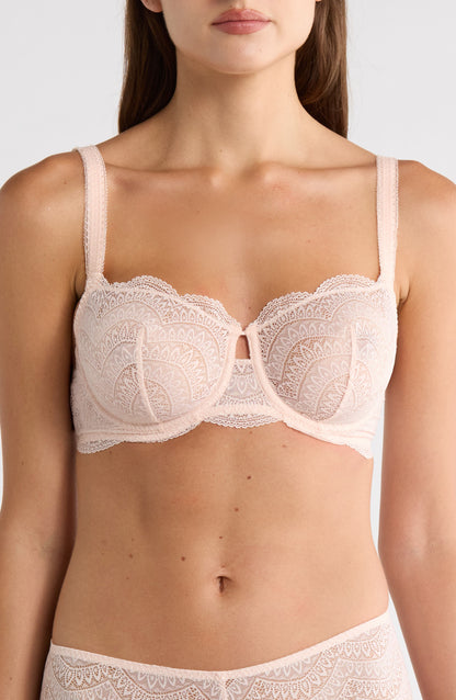 Karma Underwire Lace Demi Bra Petal Powder Call Me Petty