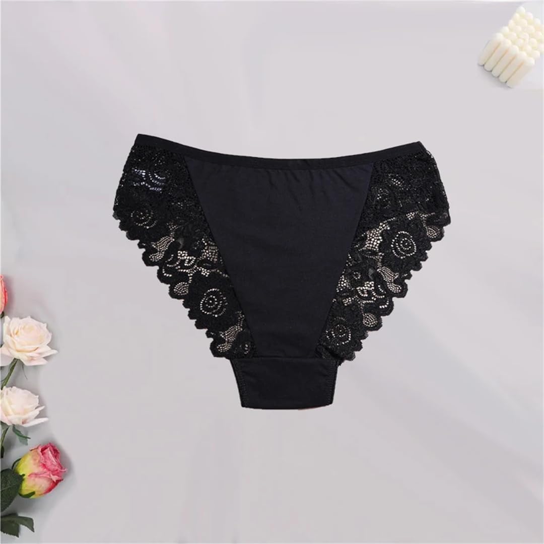 3Pcs/Set Sexy Embroidery Lace Cotton Panties Call Me Petty