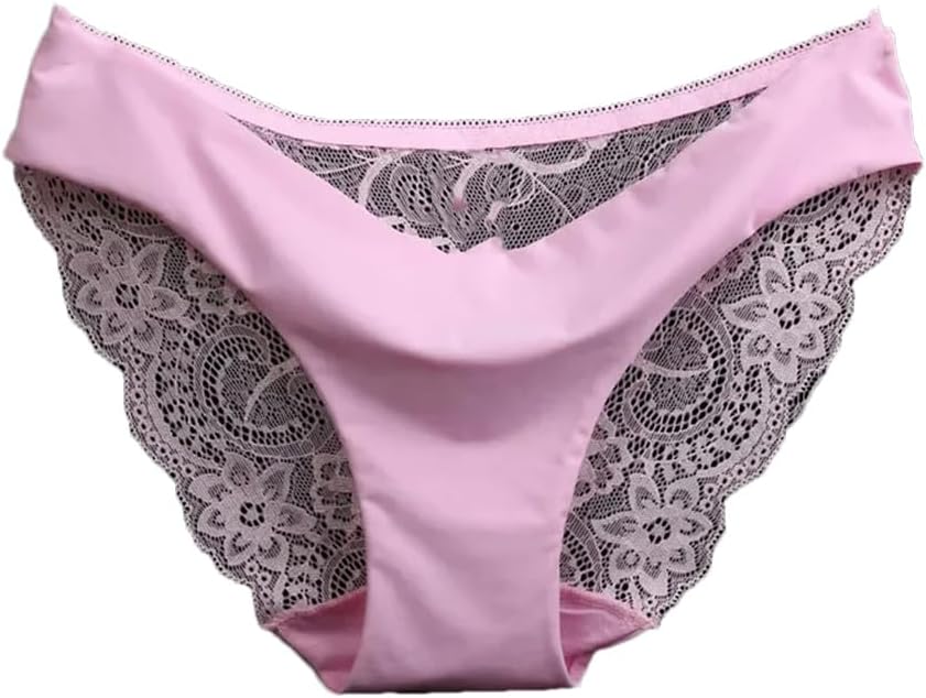 Hollow Lace Splicing Panties- Breathable Cotton Light Pnnrk Call Me Petty