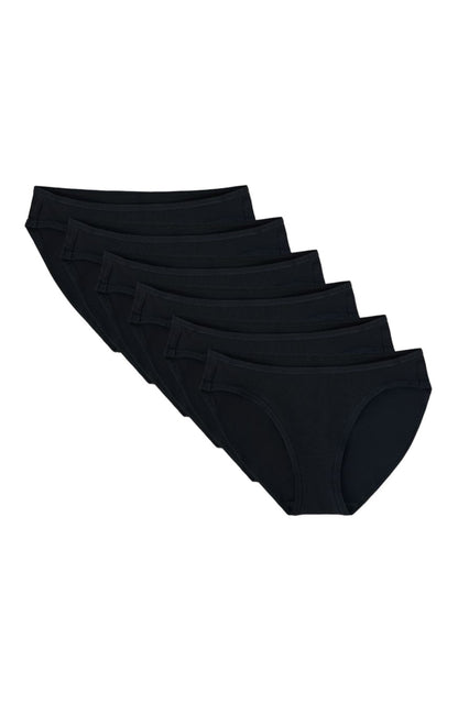 Organic Cotton Everyday Classic Fit Bikini 6-Pack Call Me Petty