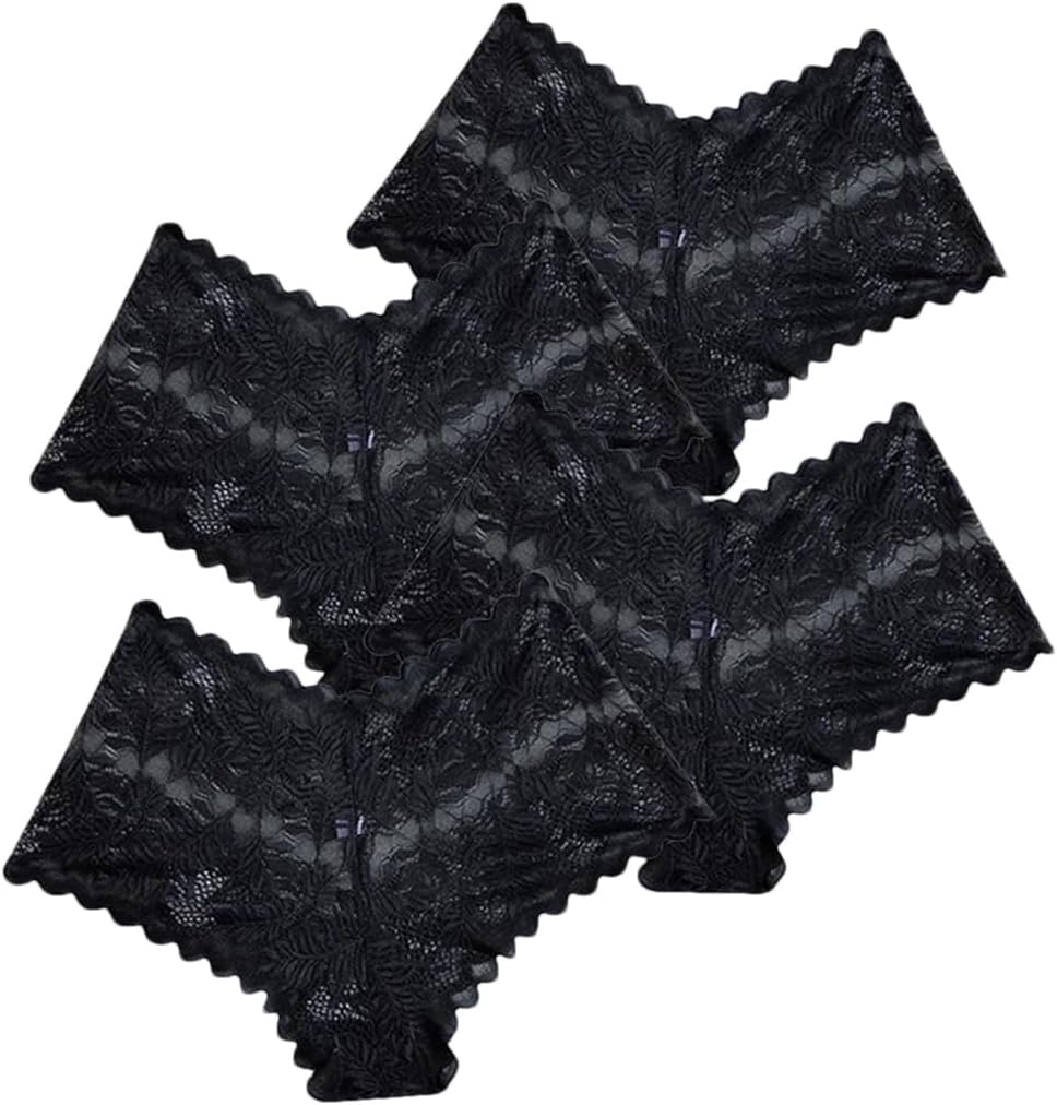 4Pcs Lace Hollow Out Solid Panties Un for Women Call Me Petty