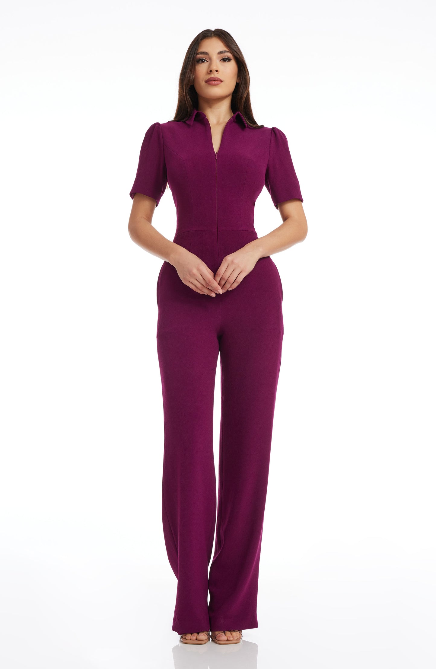 Gloria Front Zip Jumpsuit Call Me Petty