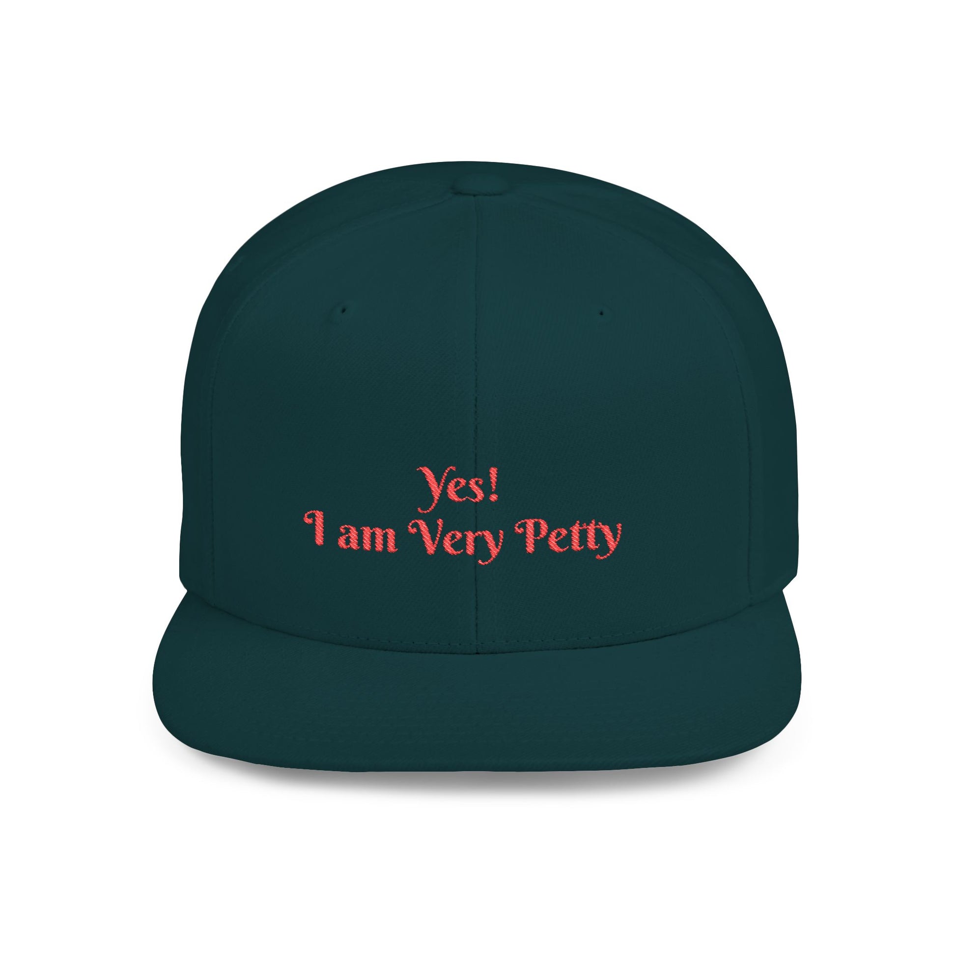Petty Flat Bill Snapback Cap One size Spruce Printify