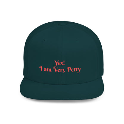 Petty Flat Bill Snapback Cap One size Spruce Printify