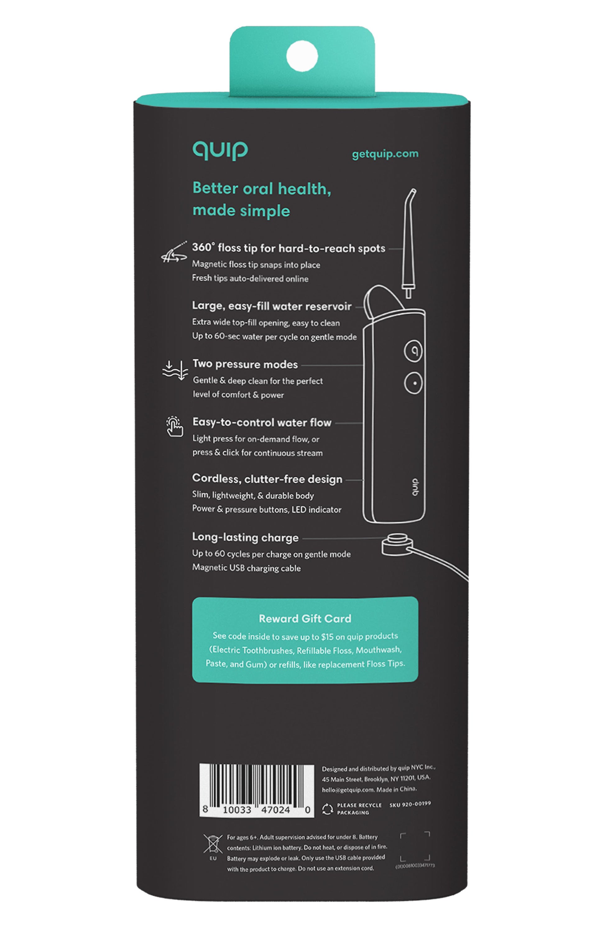 Rechargeable Water Flosser Call Me Petty