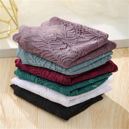 4Pcs Lace Hollow Out Solid Panties Un for Women Call Me Petty