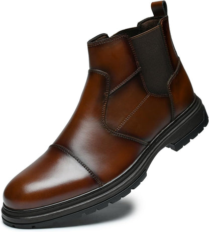 Men’s Chelsea Boots – Genuine Leather Side Zipper Call Me Petty
