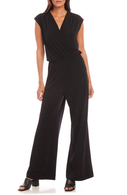 Travel Jersey Sleeveless Jumpsuit Black Black Call Me Petty