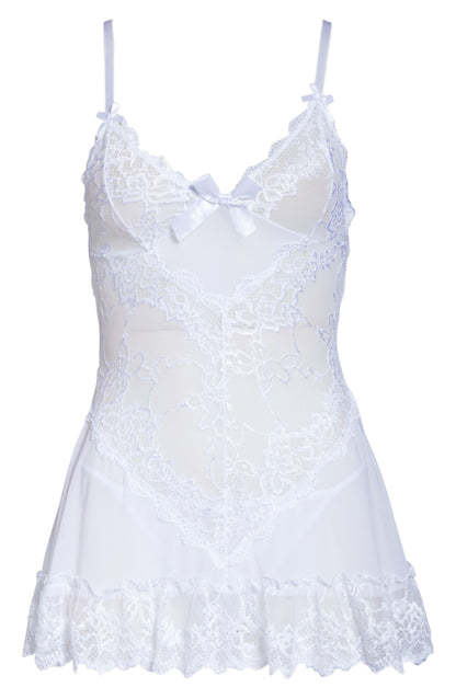 Valentine Soft Cup Babydoll Chemise & G-String Thong Call Me Petty