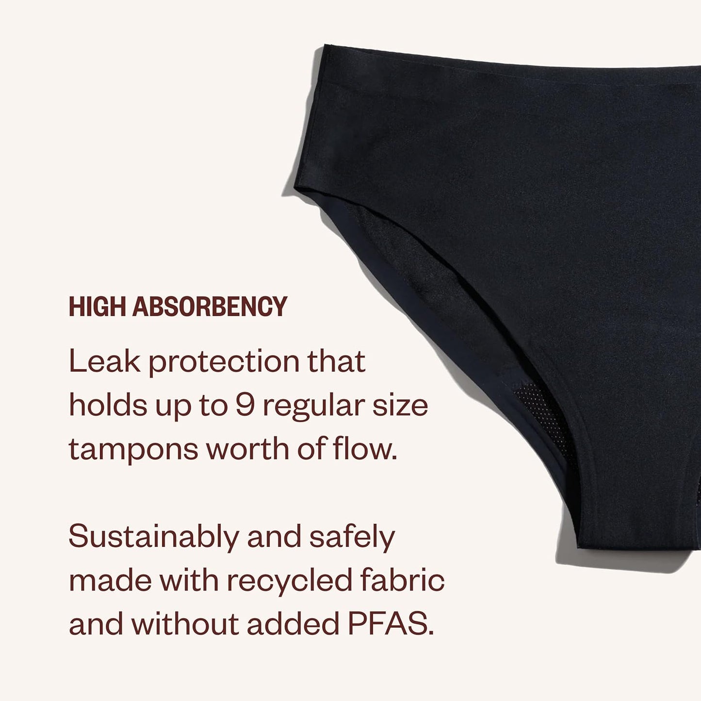 Reusable Period Underwear & DIVA Disc - Menstrual Underwear - Black Call Me Petty