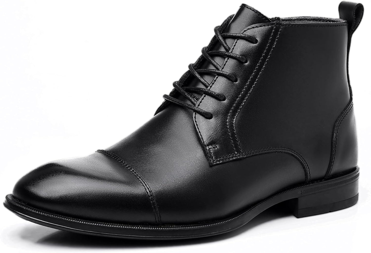 Men’s Chelsea Boots – Genuine Leather Side Zipper 2024001-black Call Me Petty