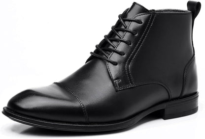 Men’s Chelsea Boots – Genuine Leather Side Zipper 2024001-black Call Me Petty