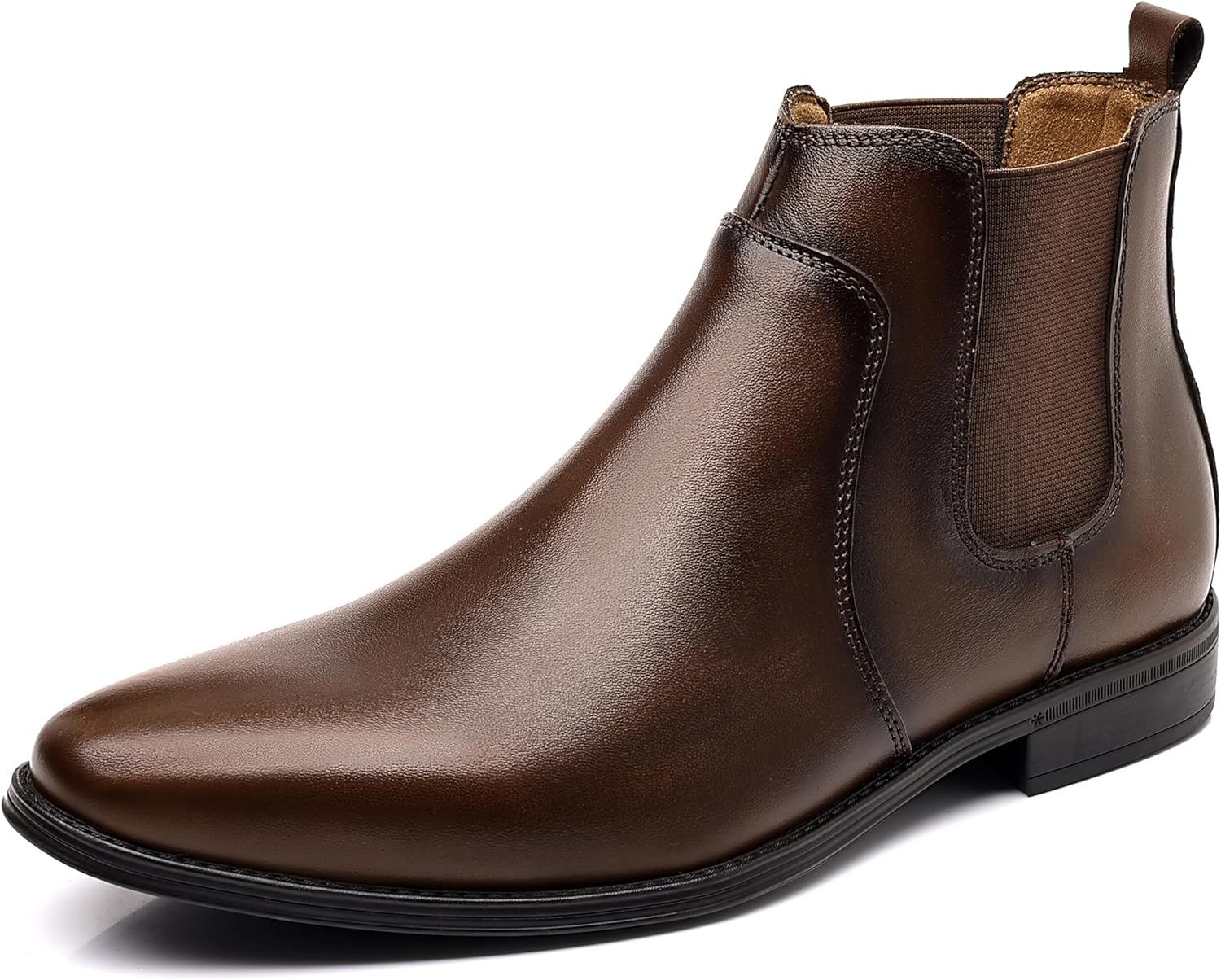 Men’s Chelsea Boots – Genuine Leather Side Zipper Cb2-brown Call Me Petty