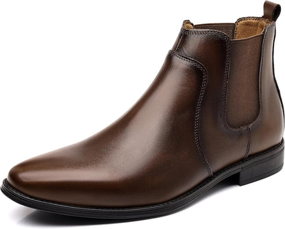 Men’s Chelsea Boots – Genuine Leather Side Zipper Cb2-brown Call Me Petty
