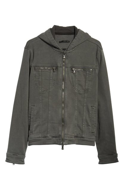Hooded Denim Jacket Call Me Petty