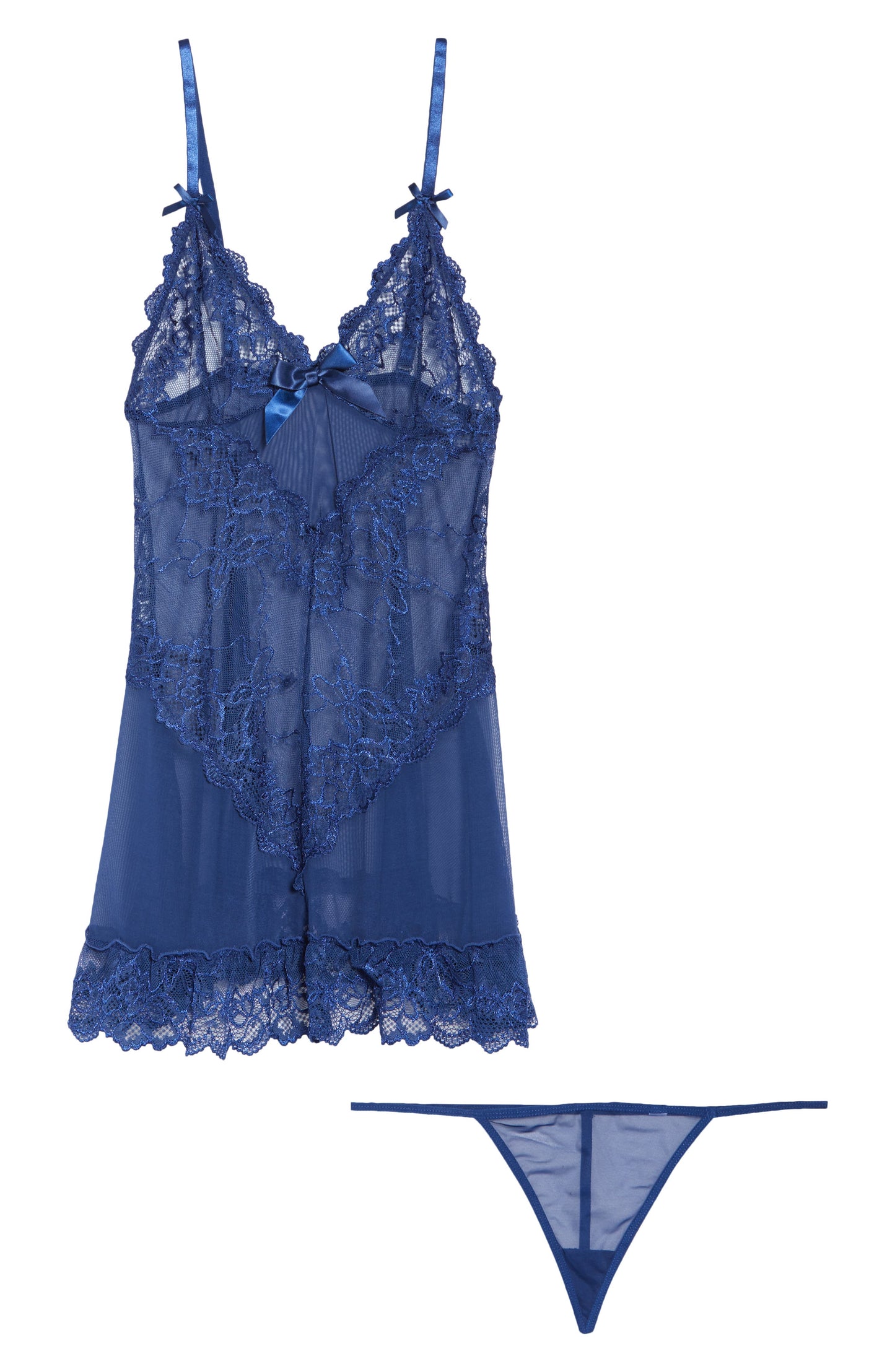 Valentine Soft Cup Babydoll Chemise & G-String Thong Call Me Petty