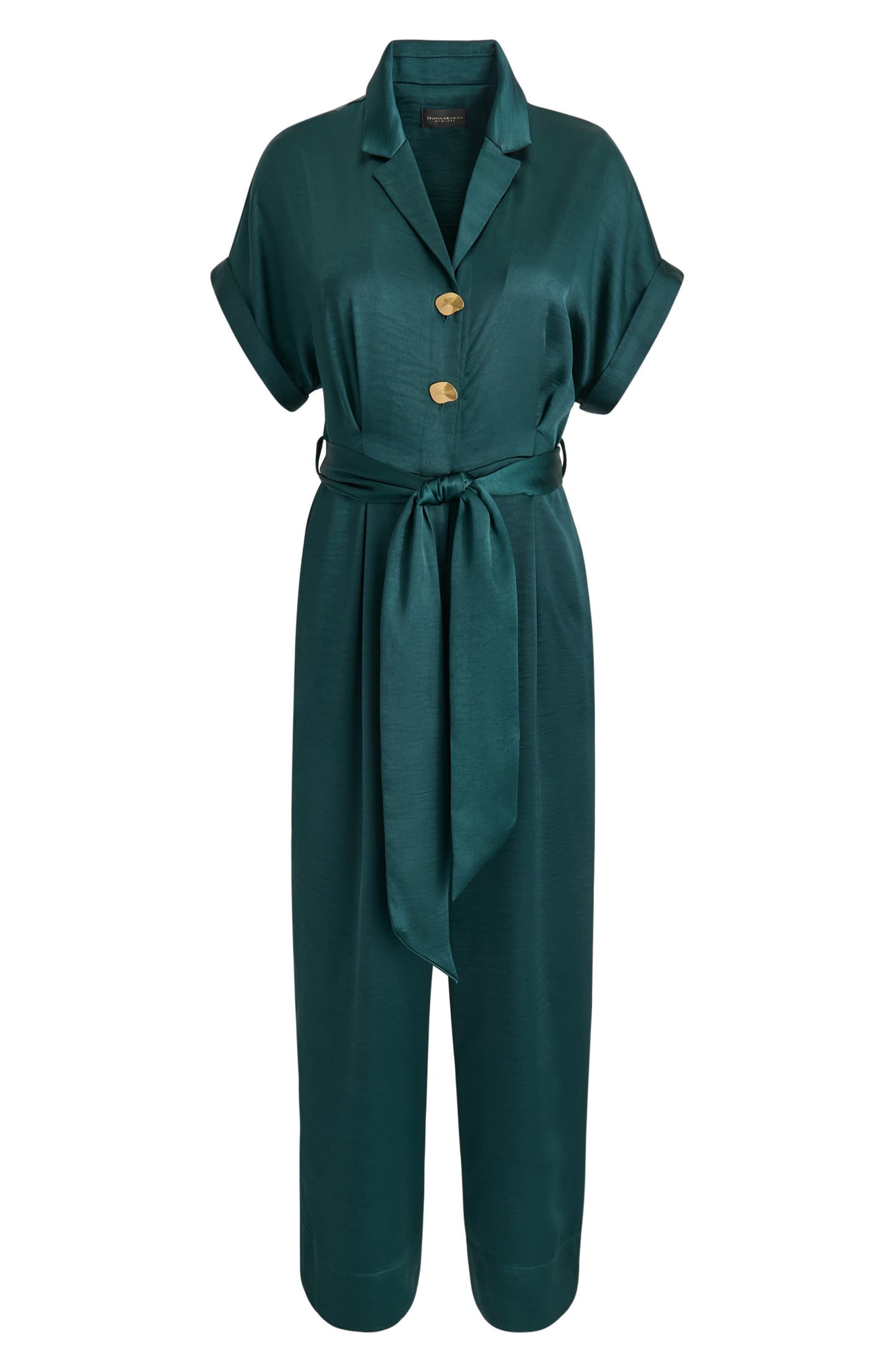 Tie Waist Satin Jumpsuit Call Me Petty
