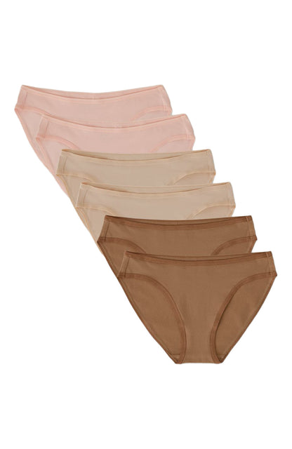 Organic Cotton Everyday Classic Fit Bikini 6-Pack Call Me Petty