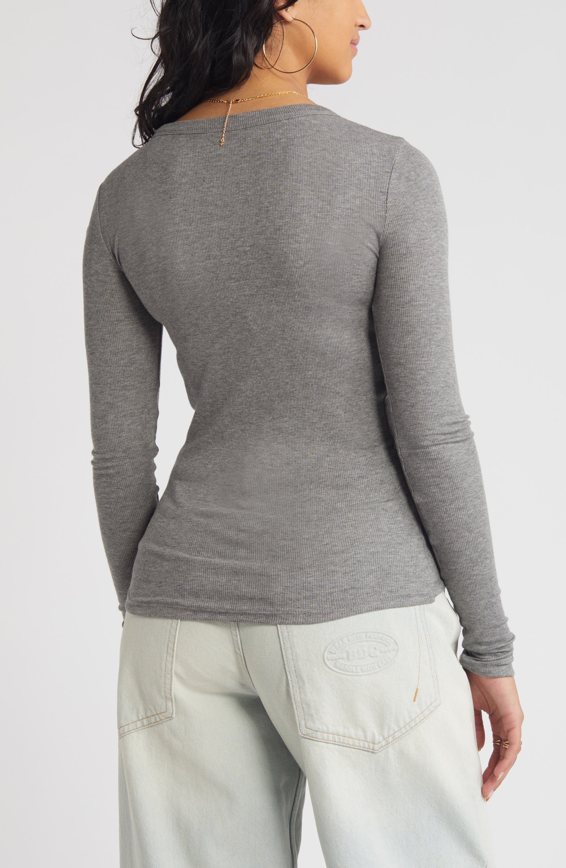 Ribbed Long Sleeve T-Shirt Call Me Petty