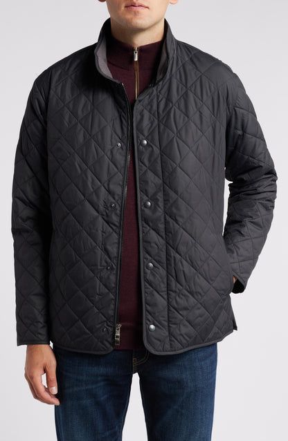 Suffolk Water Resistant Quilted Jacket Black Call Me Petty