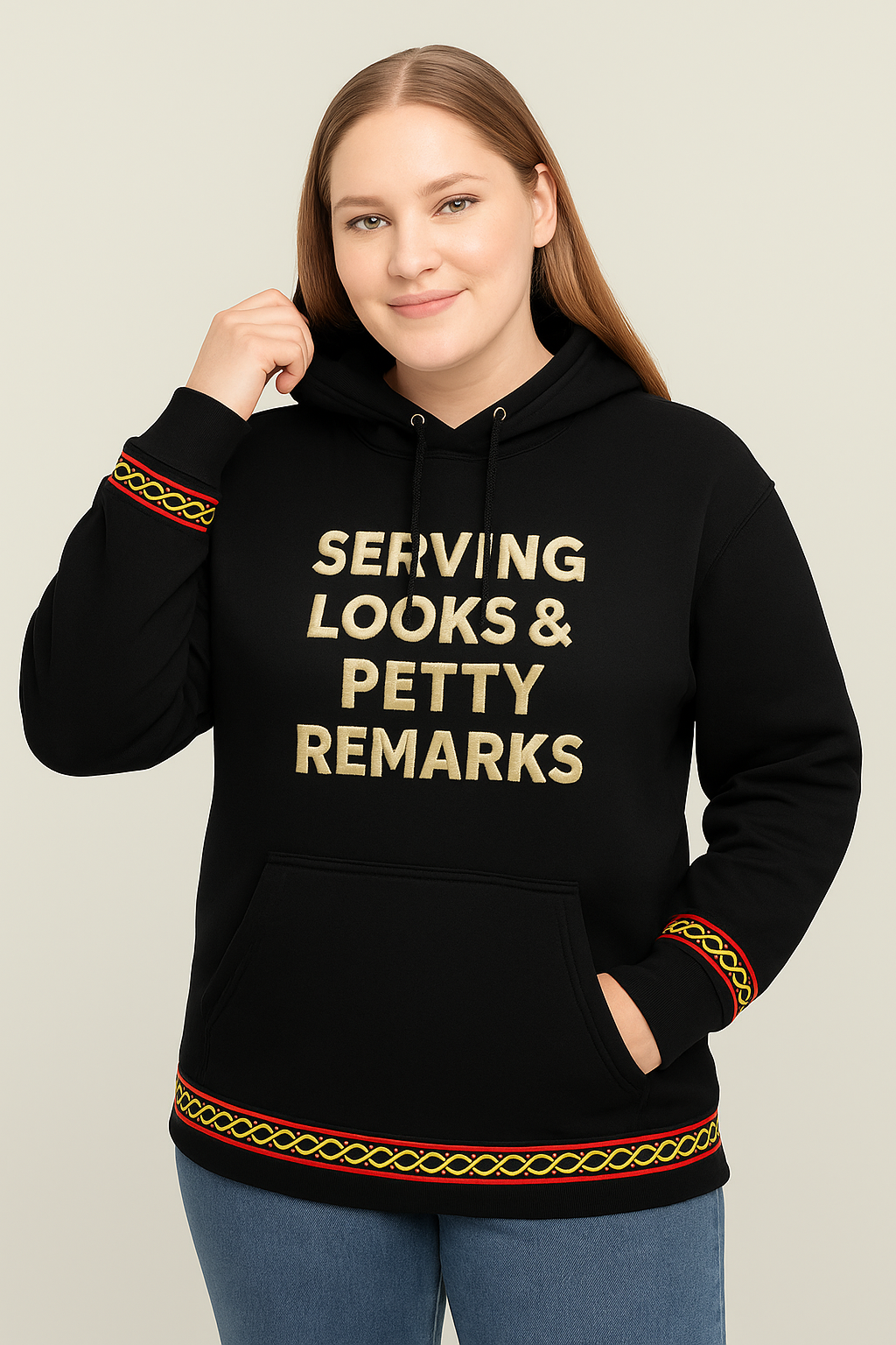 Serving Looks & Petty Remarks Hoodie Black Call Me Petty